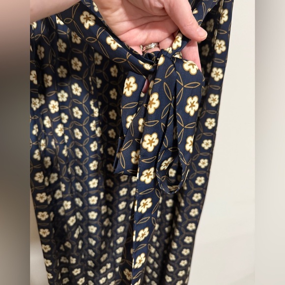 ModCloth Exchanging Introductions Navy Floral Maxi Dress Size XL NWT - Picture 8 of 11